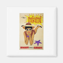 Magnet-Vintage Miami Advertisement