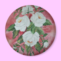 Magnet White Roses