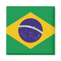 Magnet with Flag of  Brazil