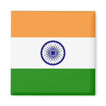 Magnet with Flag of India magnets