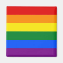 Magnet with LGBT Rainbow Flag