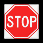 Magnet with stop sign magnets
