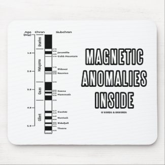 Magnetic Anomalies Inside (Geomagnetic Polarity) Mousepad
