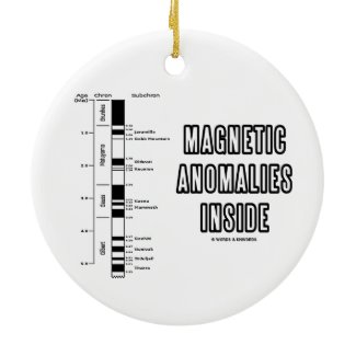 Magnetic Anomalies Inside (Geomagnetic Polarity) Christmas Ornament