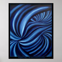 Magnetic Blue Poster