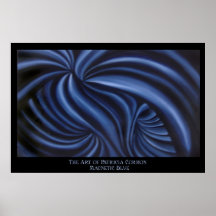 Magnetic Blue Poster
