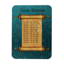 Magnetic Family Birthday Reminder - Customize premium magnets
