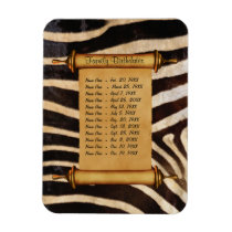 Magnetic Family Birthday Reminder - Customize premium magnets