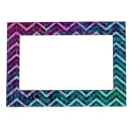 Magnetic Frame Retro Zig Zag Chevron Pattern