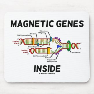 Magnetic Genes Inside (DNA Replication) mousepad
