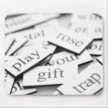 Magnetic Poetry Puzzle Pieces mousepads