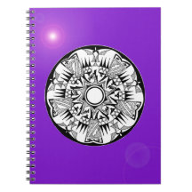 'Magnetic Purple Sunshine' Spiral Note Books