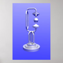 Magnetic Suspension with Sphere Print