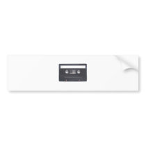 magnetic tape audio cassette bumper stickers