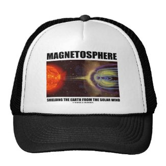 Magnetosphere Shielding Earth From Solar Wind Trucker Hat