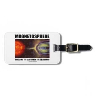 Magnetosphere Shielding Earth From Solar Wind Luggage Tags