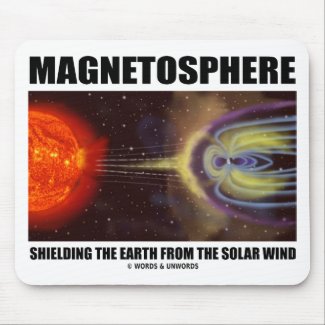 Magnetosphere Shielding Earth From Solar Wind Mouse Pad