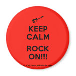 [Electric guitar] keep calm rock on!!!  Magnets