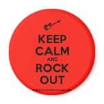 [Electric guitar] keep calm and rock out  Magnets