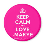 [Crown] keep calm and love -marye  Magnets