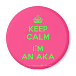 [Crown] keep calm i'm an aka  Magnets