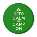 [Tent] keep calm and camp on  Magnets