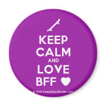 [Skateboard] keep calm and love bff [Love heart]  Magnets