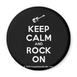 [Electric guitar] keep calm and rock on  Magnets