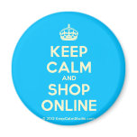 [Crown] keep calm and shop online  Magnets