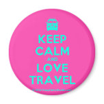 [Campervan] keep calm and love travel  Magnets