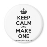 [Crown] keep calm and make one  Magnets