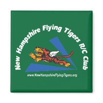 Magnets, dark-color, with NH Flying Tigers logo magnets