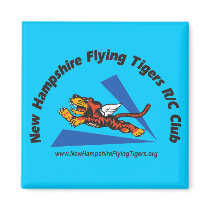Magnets, light-color, with NH Flying Tigers logo