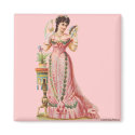 MAGNETS VICTORIAN ERA FRENCH LADY WITH FANS by libertydogmerch MAGNETS VICTORIAN ERA FRENCH LADY WITH FANS