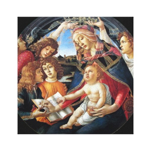 "Magnificat Madonna" by Botticelli Gallery Wrapped Canvas