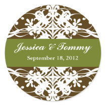 Magnificent Earth Wedding Labels stickers