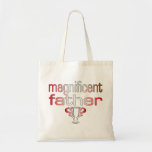 Magnificent Father in Canada Flag Colors Bag