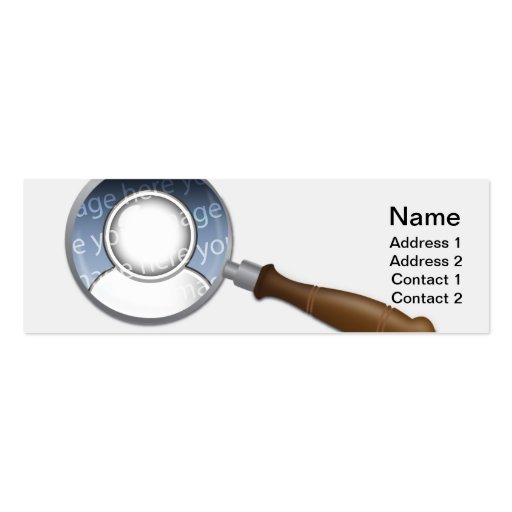 Magnifier Business Card (front side)