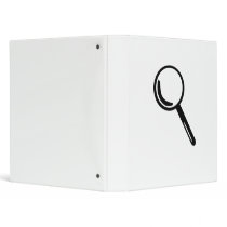 Magnifying glass vinyl binders