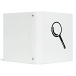 Magnifying glass vinyl binders