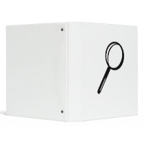 Magnifying glass vinyl binder