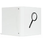 Magnifying glass vinyl binder
