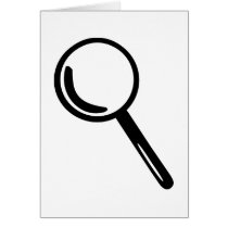 Magnifying glass card