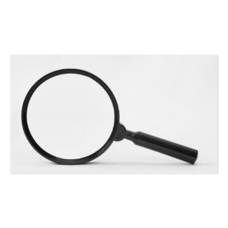 magnifying glass Double-Sided standard business cards (Pack of 100)