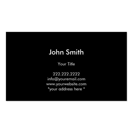 Magnifying Glass Home Inspection Business Card (back side)