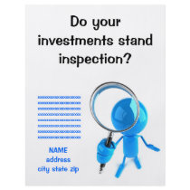 Magnifying Glass Inspection flyers
