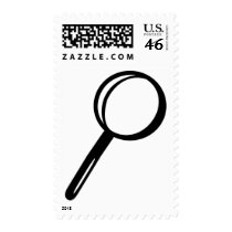 Magnifying glass postage