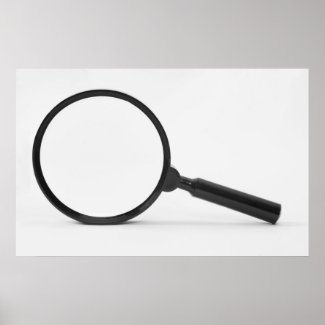 magnifying glass poster