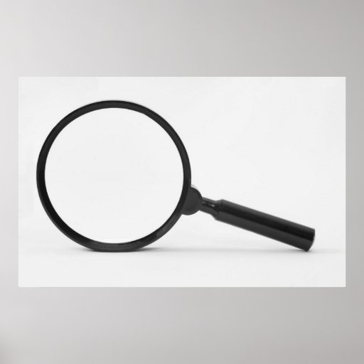 magnifying glass poster Zazzle