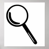 Magnifying glass print